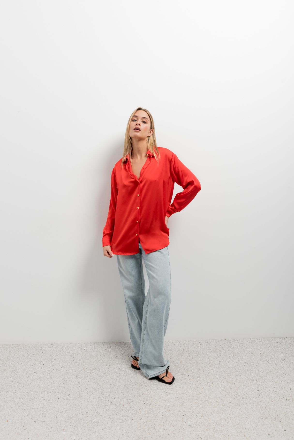 CHEMISE EN SATIN