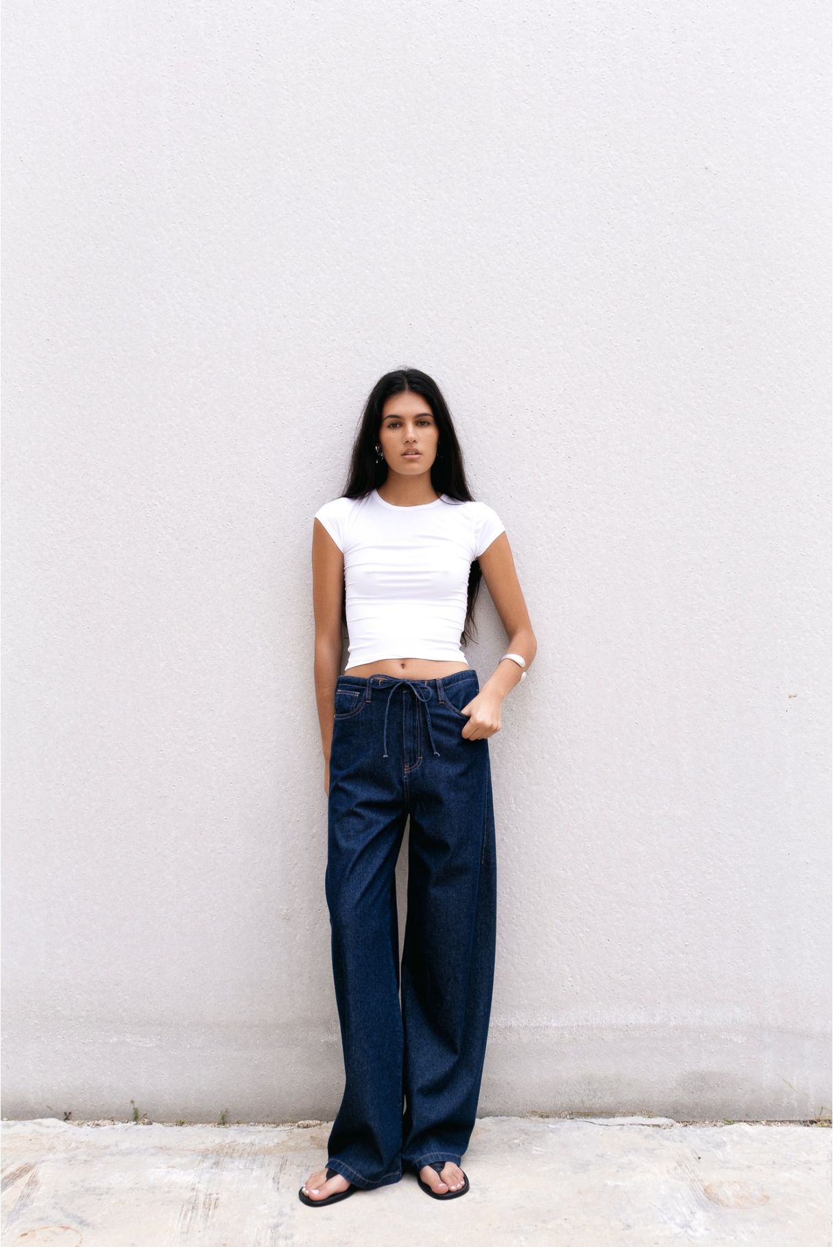 PANTALON FLUIDO EFECTO DENIM