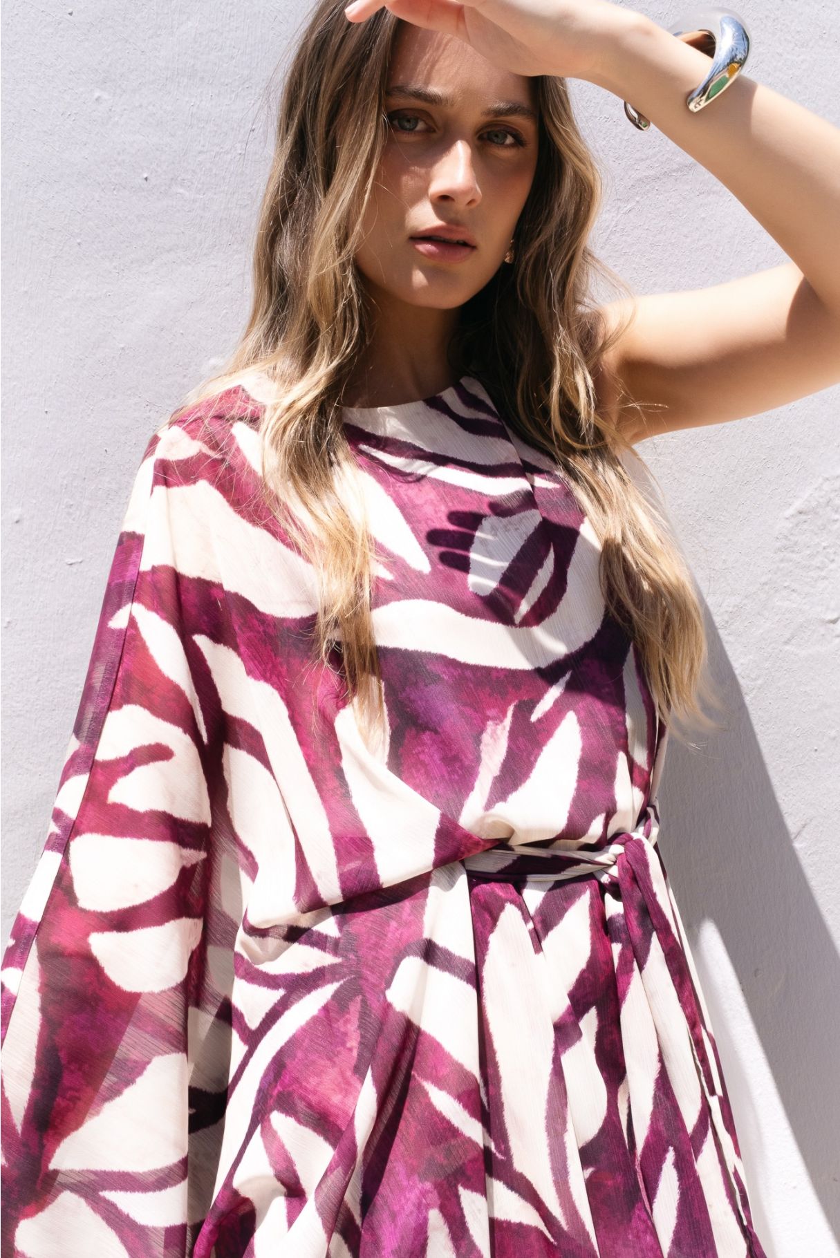VESTIDO ASIMETRICO ESTAMPADO