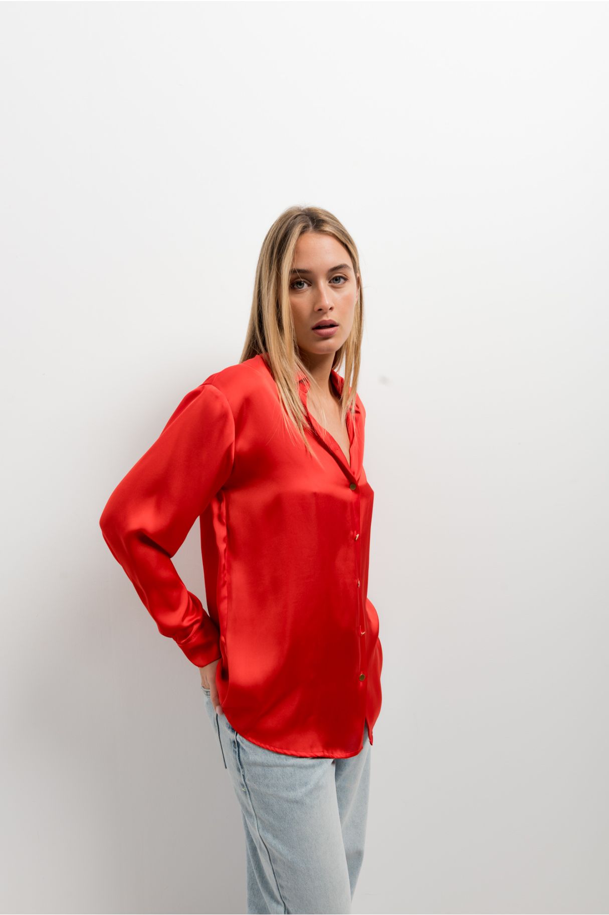 CHEMISE EN SATIN