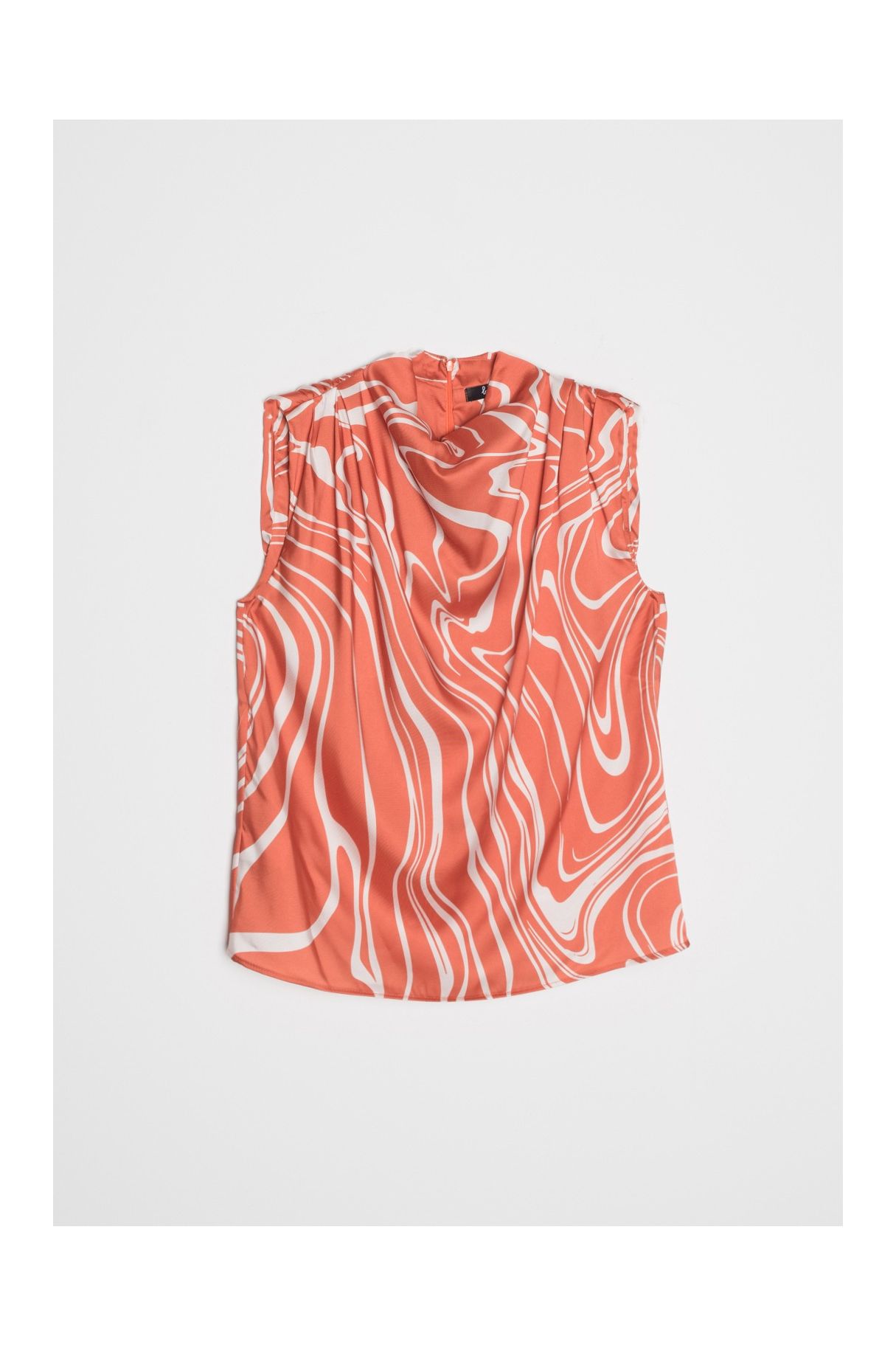 BLUSA ESTAMPADA SATINADA
