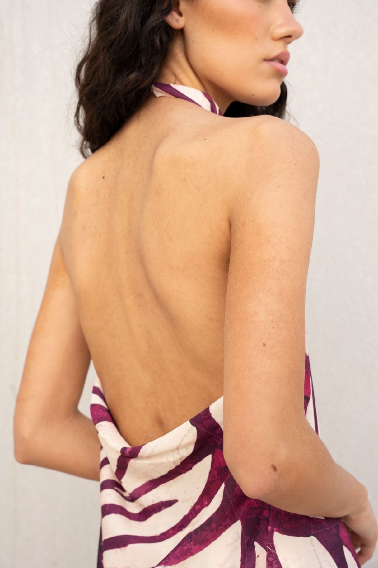 TOP HALTER STAMPATO