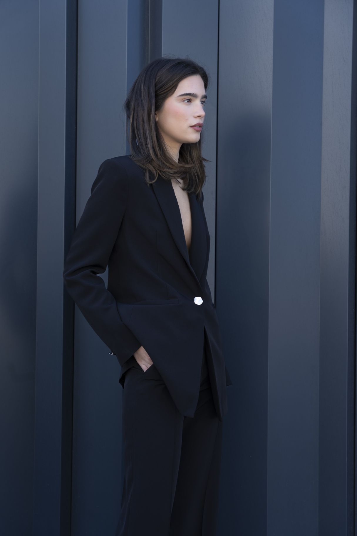 BLAZER CON BOTTONI ARGENTO