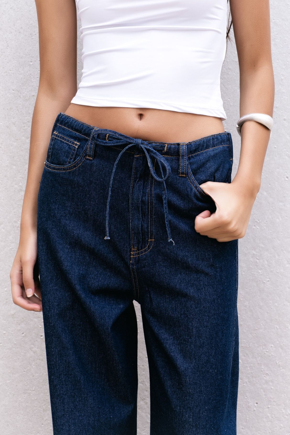 PANTALON FLUIDO EFECTO DENIM