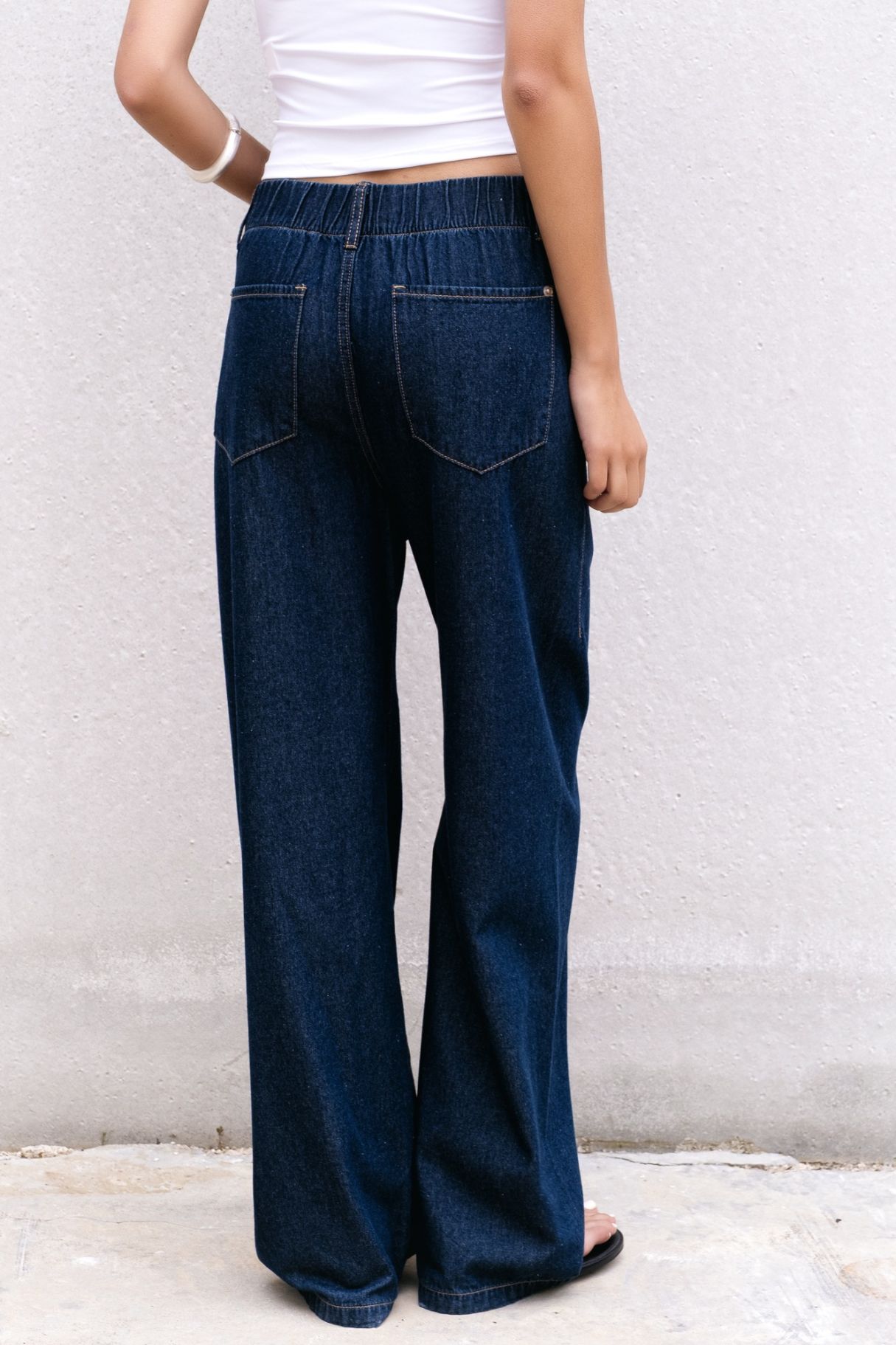 PANTALON FLUIDO EFECTO DENIM