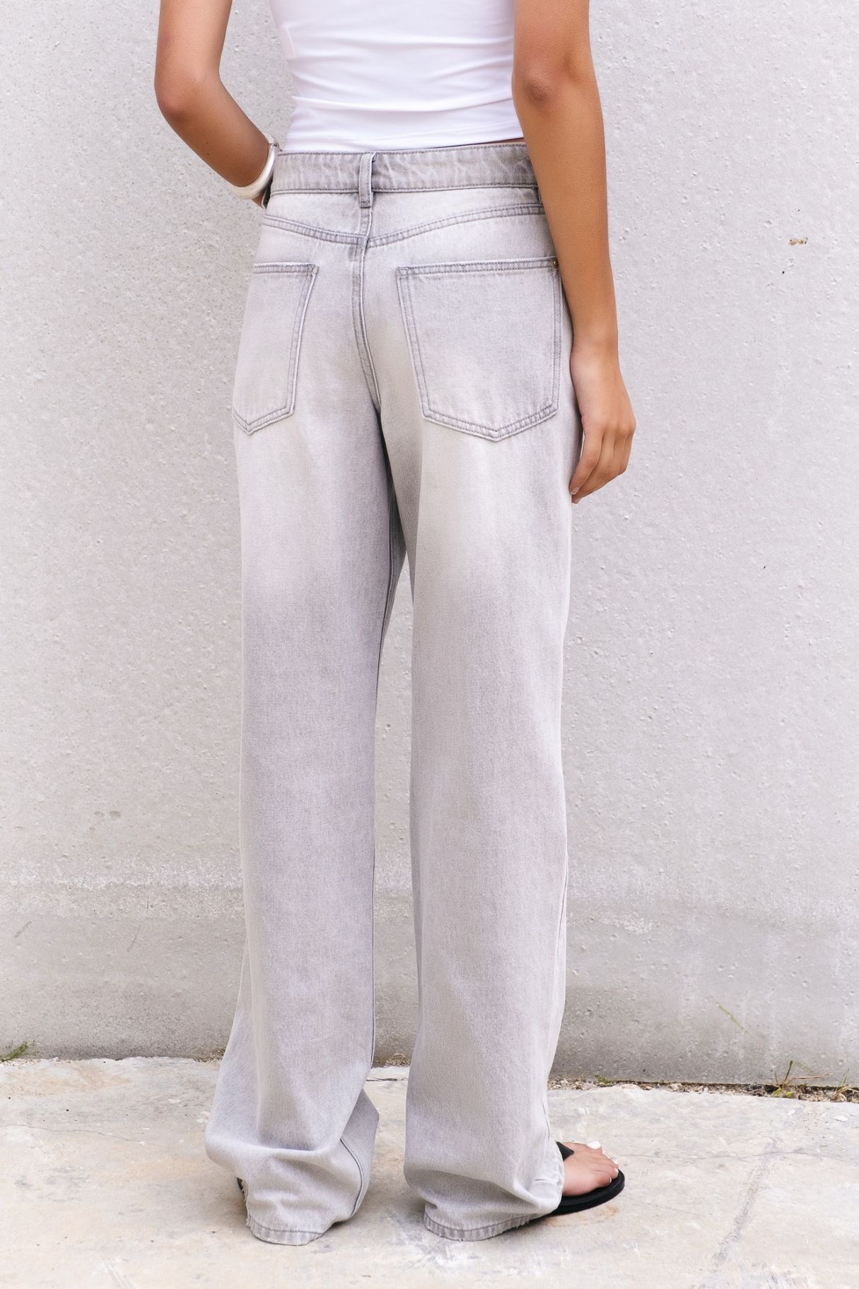 JEANS WIDE LEG TIRO MEDIO FULL LENGTH