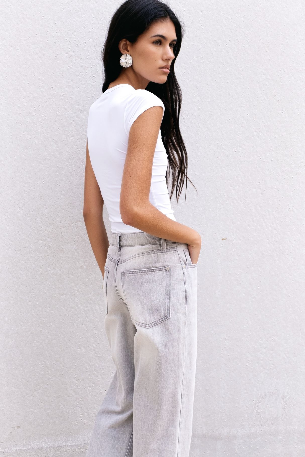 JEANS WIDE LEG TIRO MEDIO FULL LENGTH