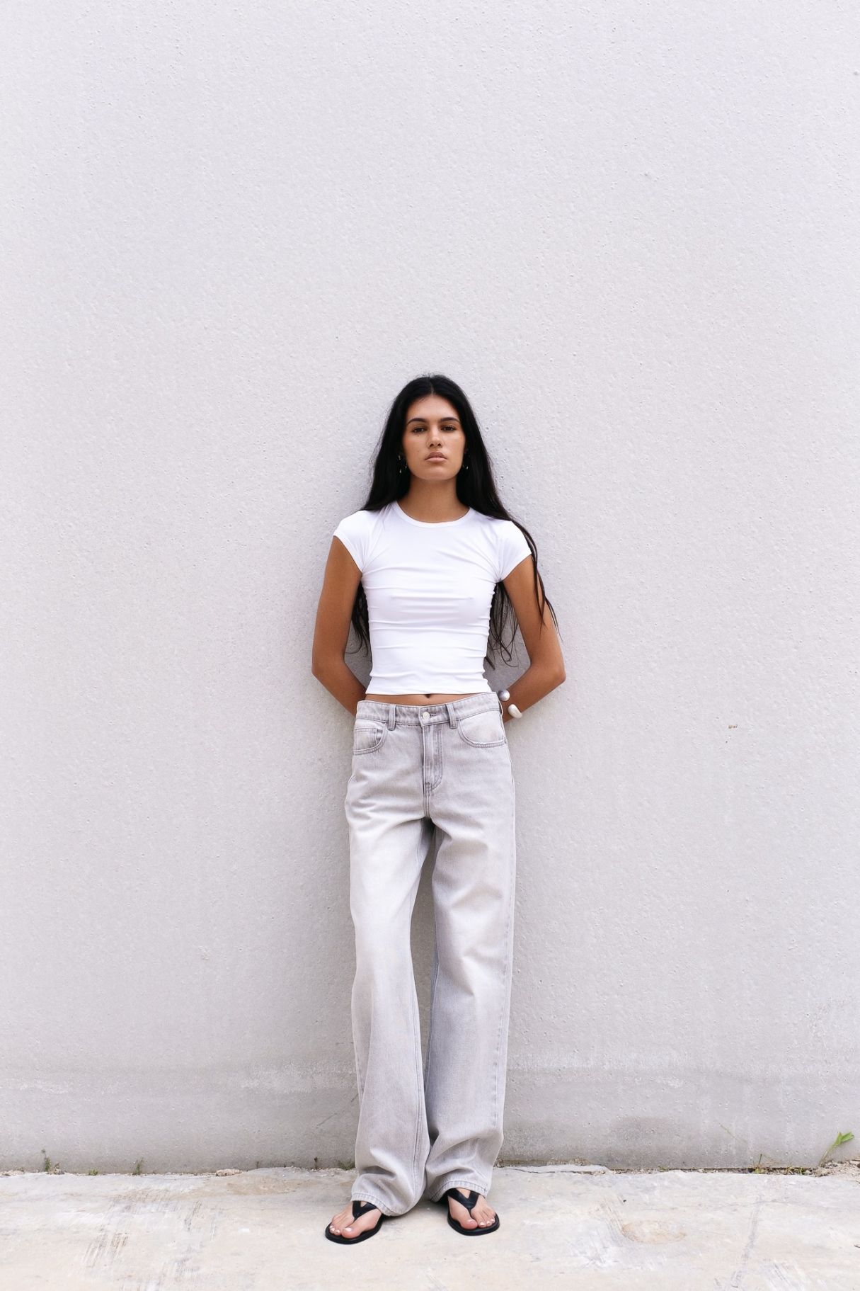 JEANS WIDE LEG TIRO MEDIO FULL LENGTH