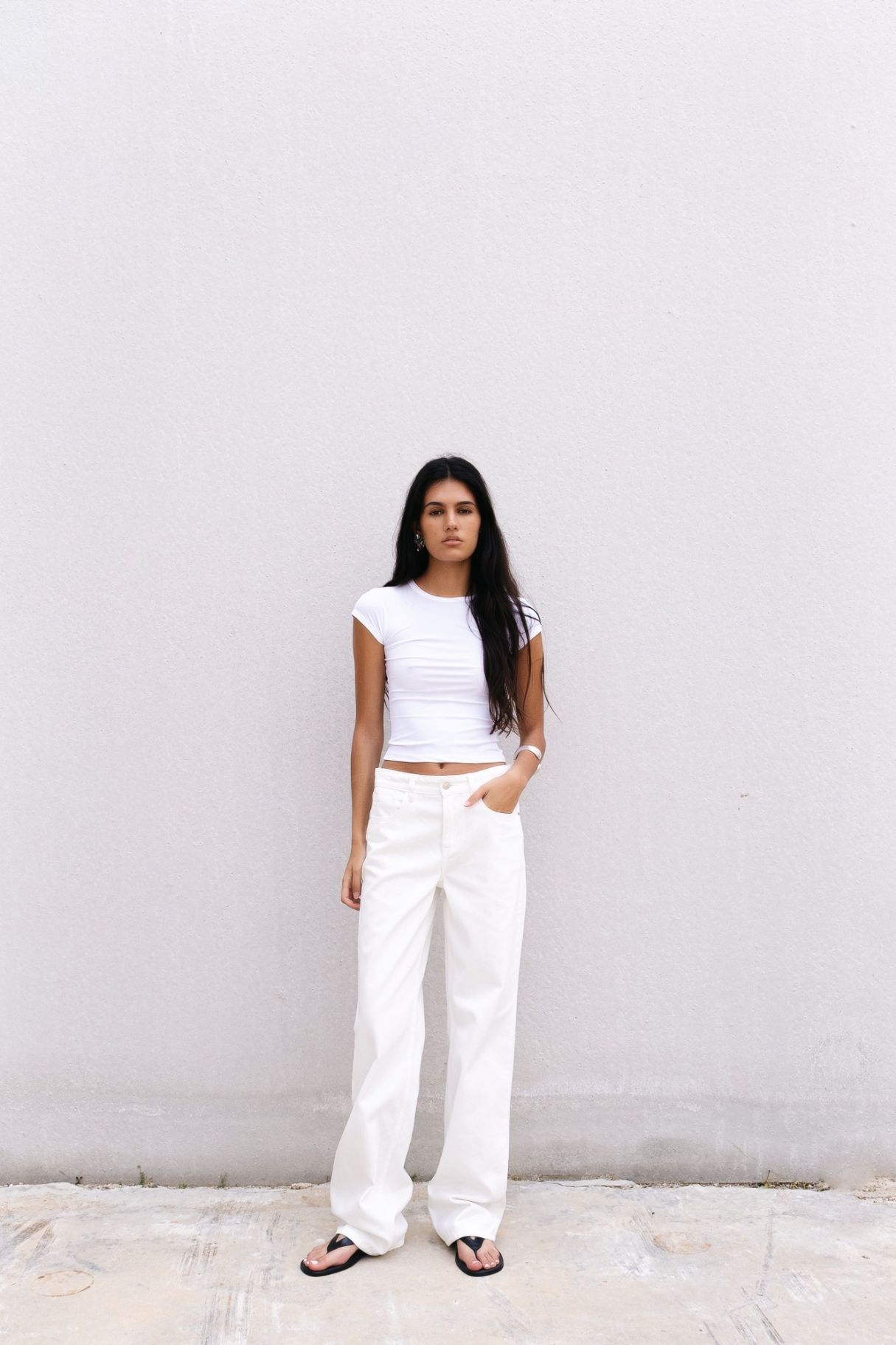 JEANS WIDE LEG TIRO MEDIO FULL LENGTH